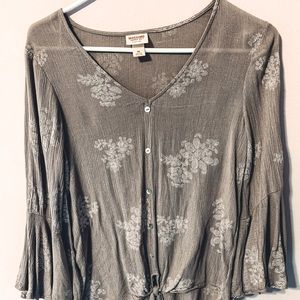 Floral print blouse!!